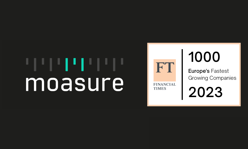 FT 1000: Moasure® unter Top 15 % der am schnellsten wachsenden Firmen Europas in 2023
